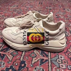 Gucci Rhyton Logo leather sneakers